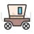 Carriage Line Filled Icon - IconBunny