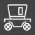 Carriage Line Inverted Icon - IconBunny