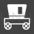 Carriage Glyph Inverted Icon - IconBunny
