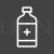 Medicine Bottle Line Inverted Icon - IconBunny