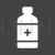 Medicine Bottle Glyph Inverted Icon - IconBunny