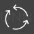 Cycle Arrow Line Inverted Icon
