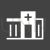 Emergency Clinic Glyph Inverted Icon