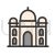 Taj Mahal Line Filled Icon