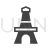 Eifel Tower Glyph Icon