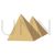 Pyramids Flat Multicolor Icon
