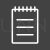 Notepad Line Inverted Icon
