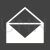 Envelop Glyph Inverted Icon