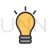 Bulb Line Filled Icon