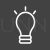 Bulb Line Inverted Icon