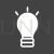 Bulb Glyph Inverted Icon