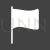 Flag Glyph Inverted Icon