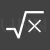 Square Root Glyph Inverted Icon