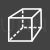 Cube Line Inverted Icon