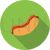 Hot Dog Flat Shadowed Icon