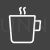 Tea Mug Line Inverted Icon