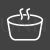 Soup Pot Line Inverted Icon