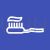 Toothbrush Line Multicolor B/G Icon