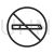 No Smoking Sign Line Icon