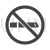 No Smoking Sign Glyph Icon