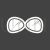 Goggles Glyph Inverted Icon