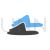Slippers Blue Black Icon