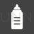 Milk Bottle Glyph Inverted Icon