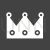 Crown Glyph Inverted Icon