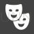 Theater Glyph Inverted Icon