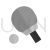 Table Tennis Greyscale Icon