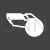 Whistle Glyph Inverted Icon