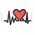 Heart II Line Filled Icon - IconBunny