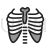 Lungs X ray Line Filled Icon - IconBunny