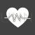 Heart Rate Glyph Inverted Icon