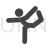 Yoga Pose II Glyph Icon