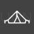 Tent  Line Inverted Icon