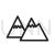 Mountains Line Icon