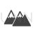 Mountains Glyph Icon