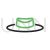 Hat Line Green Black Icon