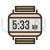 Wrist Watch Line Filled Icon