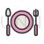 Meal Line Filled Icon
