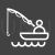 Fishing Line Inverted Icon