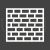Brick Wall I Line Inverted Icon