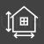 House Measurements Line Inverted Icon