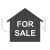For Sale House Glyph Icon