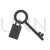 House Keys Glyph Icon