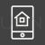 Mobile Housing II Line Inverted Icon