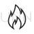 Flame Line Icon - IconBunny
