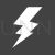 Lightning Glyph Inverted Icon - IconBunny