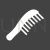 Comb Glyph Inverted Icon